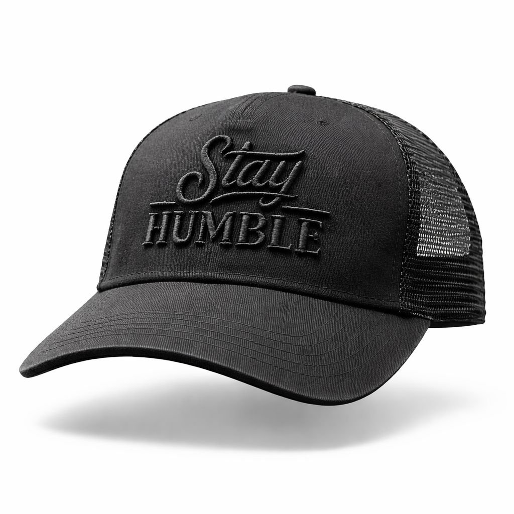 StayHumble Signature Trucker Cap Black