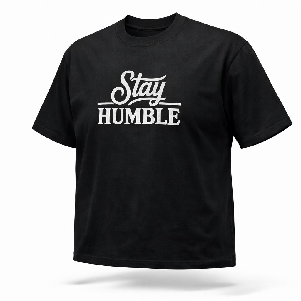 StayHumble Signature T Shirt Black