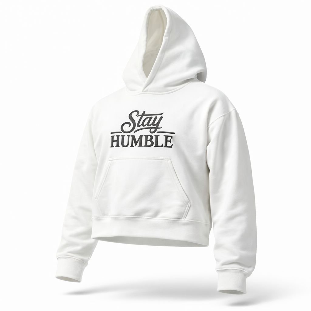 StayHumble Signature Hoodie White Clasic