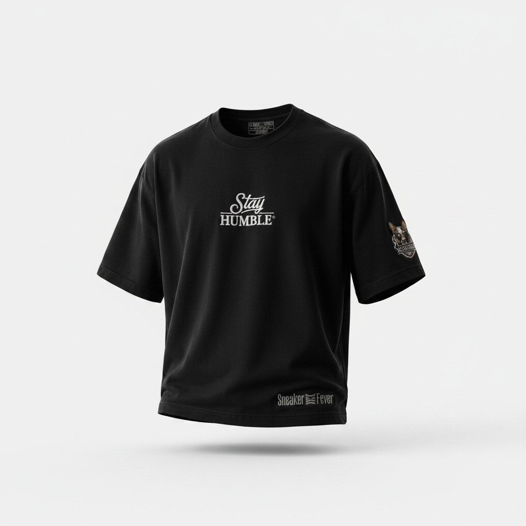 Playera negra Stay Humble