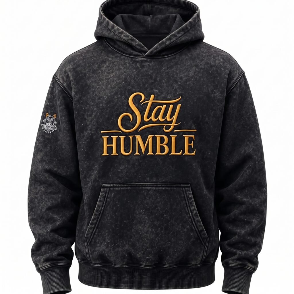 The Vintage Gold 'Stay Humble' Washed Sweatshirt