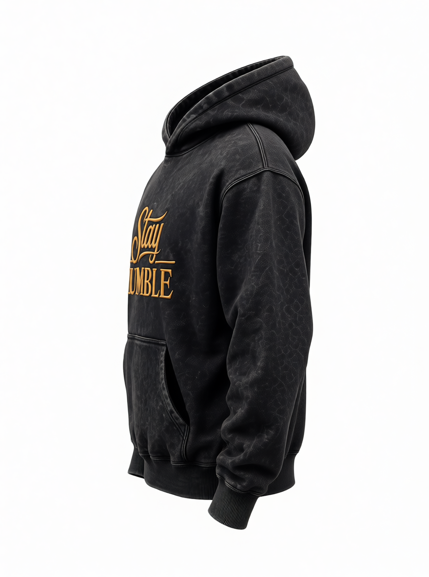 The Vintage Gold "Stay Humble" Washed Sweatshirt - vista 4