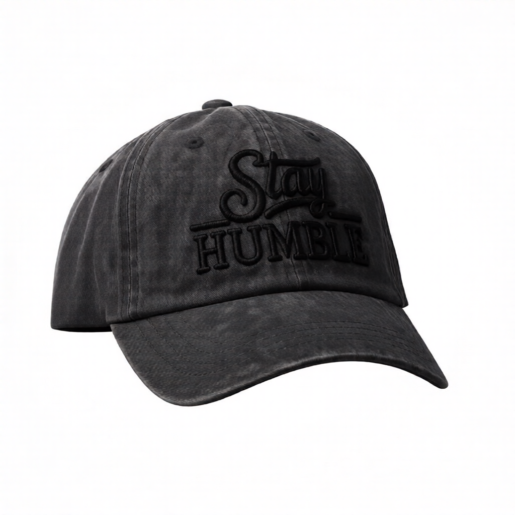 StayHumble Vintage Trucker Cap Washed Grey Back